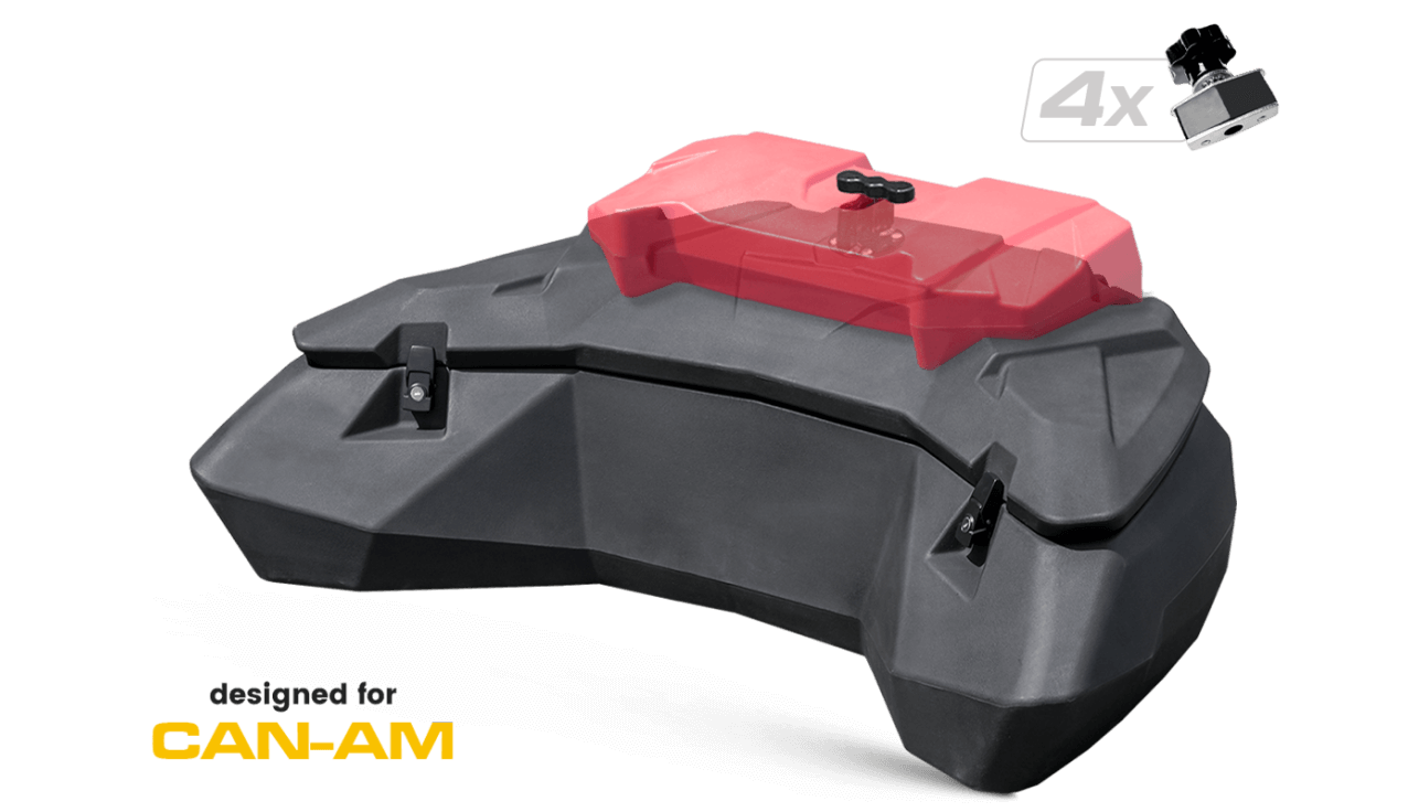 Shark AX130 - ATV Kuljetuslaatikko, taka - 130 L - CAN-AM Outlender 570 / 650 / 1000