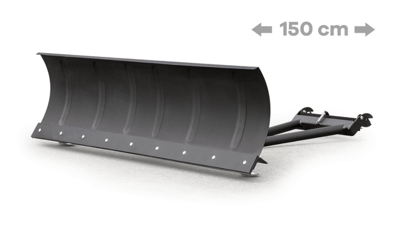 Shark ATV & UTV Puskulevysarja (teräs) 59"/150cm Quick adapterilla - Musta